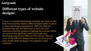 Different types of website designs