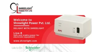 APC Line-R automatic voltage regulator | Shreelight Power Pvt. Ltd.