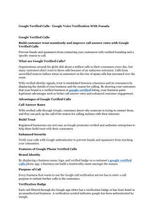 google verified calls google voice verification