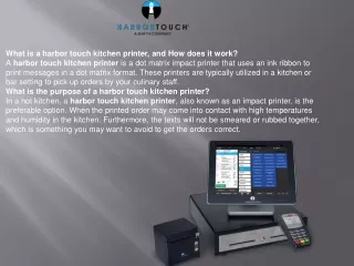 harbor touch kitchen printer