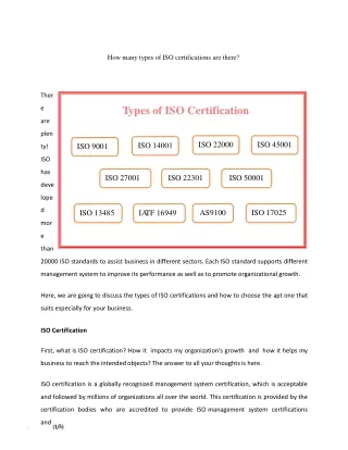 iso certification