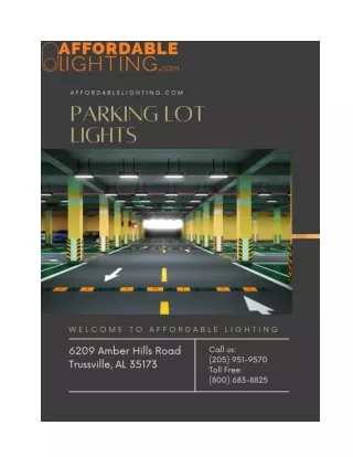 Parking Lot Lights-What it is and what are the Benefits?