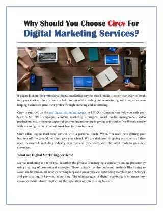 Why Should You Choose Circv For Digital Marketing Services
