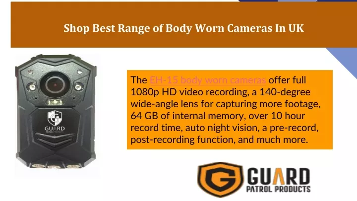 shop best range of body worn cameras in uk