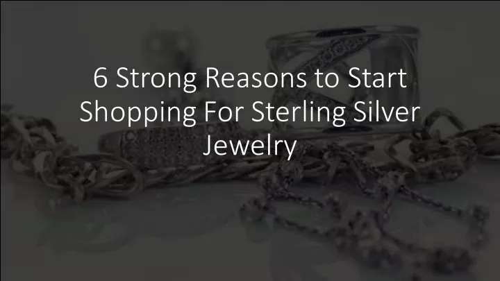 6 strong reasons to start shopping for sterling