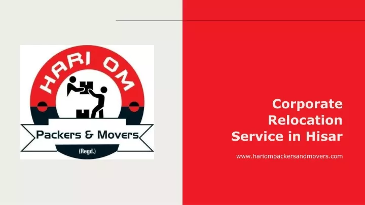 corporate relocation service in hisar