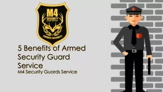 5 Benefits of Armed Security Guard Service
