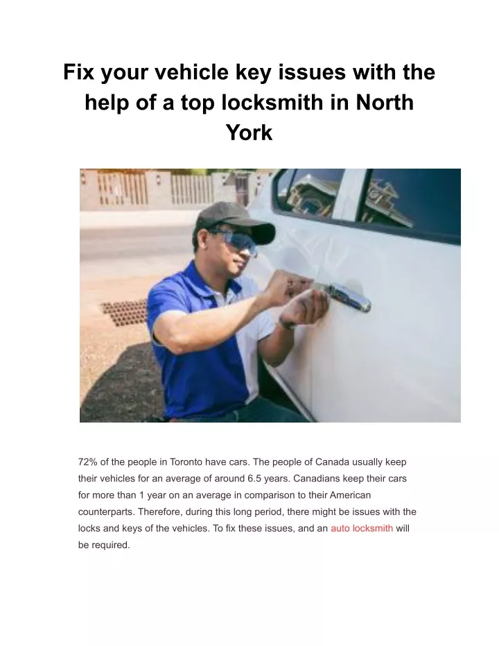 fix your vehicle key issues with the help