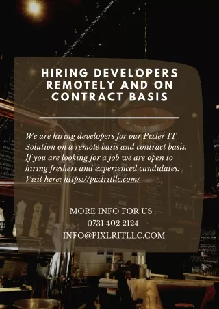 Hiring Developers Remotely and on Contract Basis
