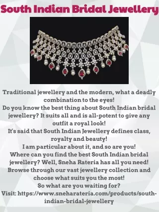 south Indian bridal jewellery