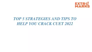 CUET Exam strategies and tips - Etramarks Blog