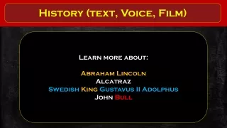history text voice film