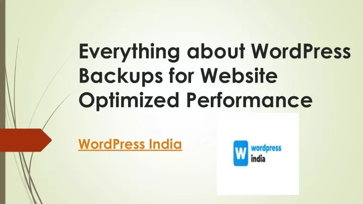 everything about wordpress backups for website