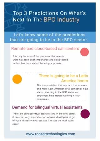 Top Predictions on What’s Next in the BPO Industry Infographics