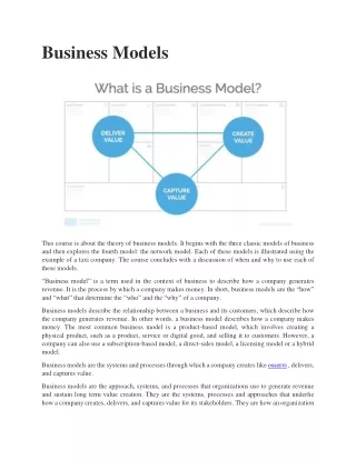business models