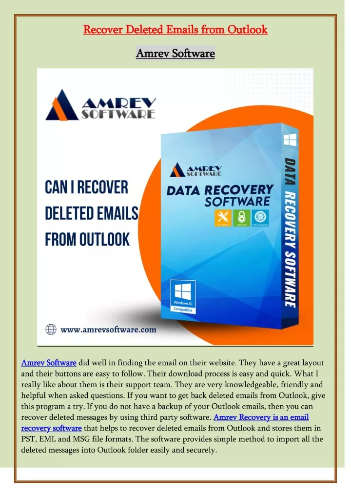 recover deleted emails from outlook recover