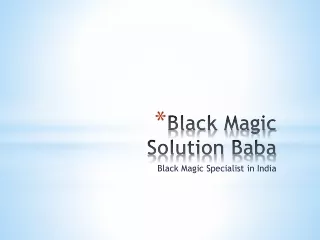 Black Magic Specialist In India