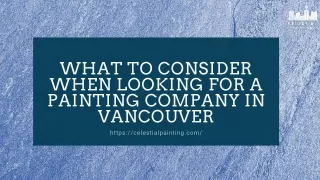 what to consider when looking for a painting