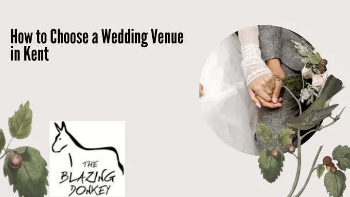 how to choose a wedding venue in kent