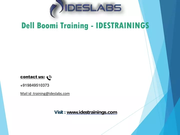 dell boomi training idestrainings