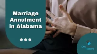 Marriage Annulment in Alabama