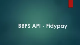 bbps api fidypay