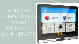 Follow Steps To Do Rand McNally Map Update