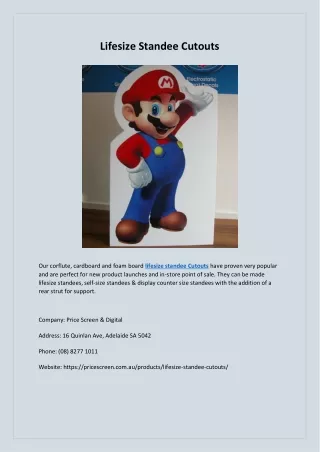 lifesize standee cutouts
