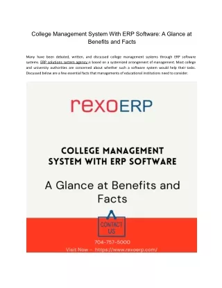 college management system with erp software