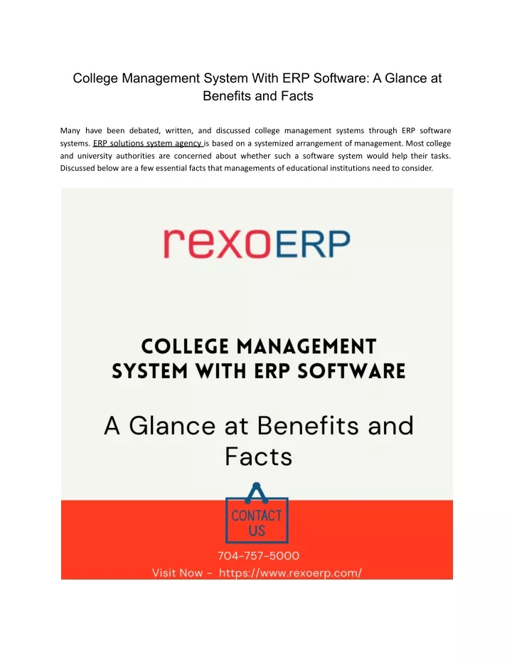 college management system with erp software