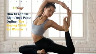 How to Choose Right Yoga Pants Online The Buying Guide for Women