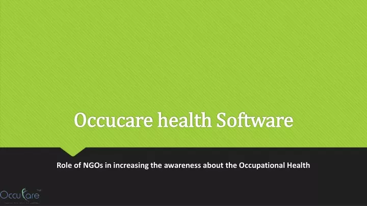 occucare health software occucare health software