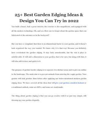 25 best garden edging ideas design