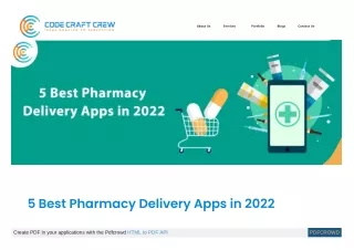 5 Best Pharmacy Delivery Apps in 2022