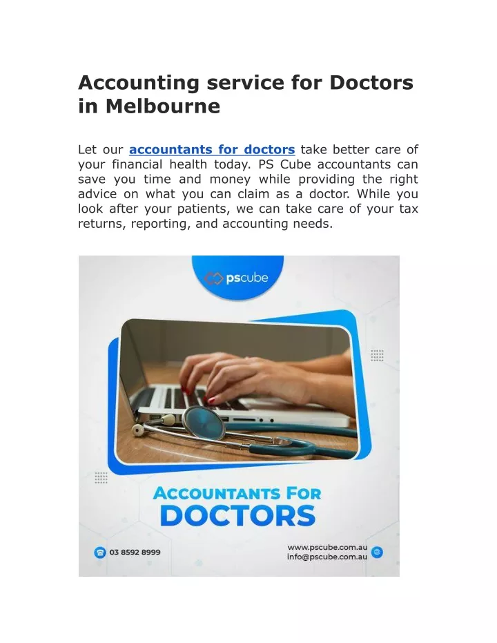 accounting service for doctors in melbourne