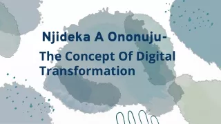 Njideka A Ononuju - The Concept Of Digital Transformation
