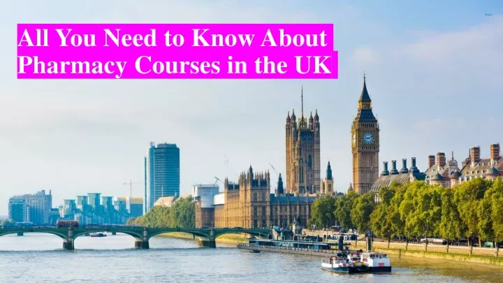 all you need to know about pharmacy courses