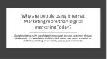 Why are people using Internet Marketing more than Digital marketing Today - slide 1