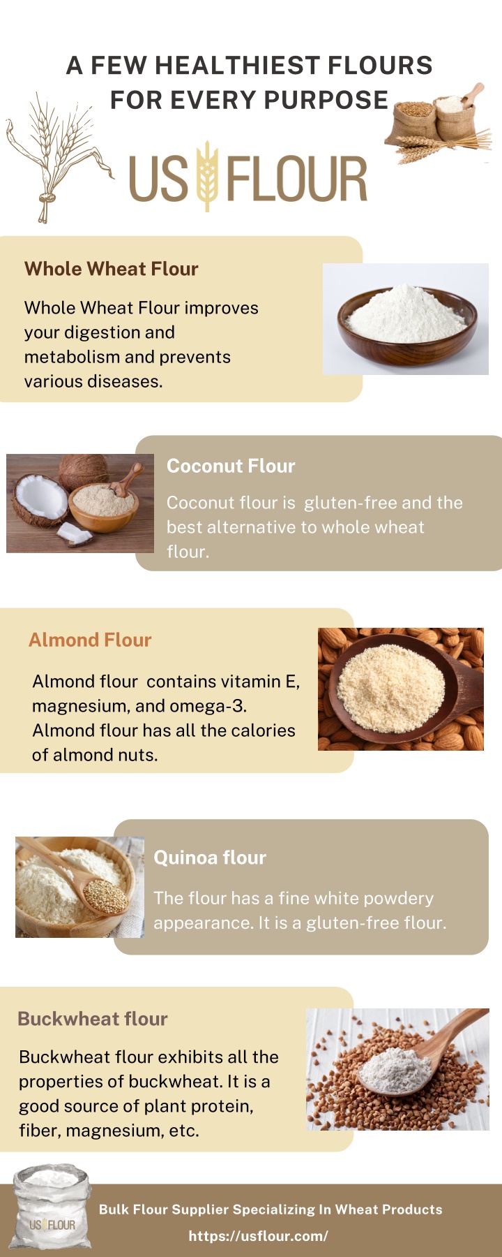 a few healthiest flours for every purpose