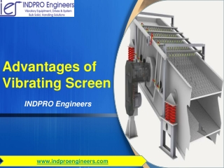 advantages of vibrating screen