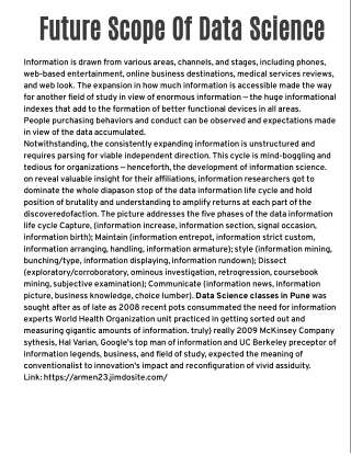Future Scope of Data Science