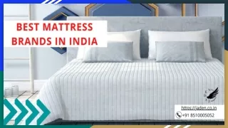 Best Mattress Brands In India ppt