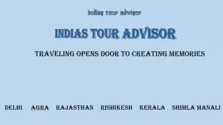 Best Tour Package Provider In India - Indias Tour Advisor