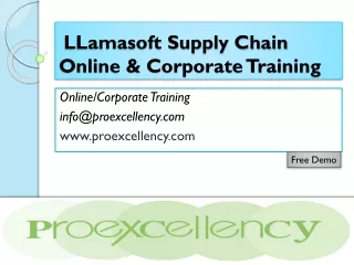 Learn LLamasoft Supply Chain From Industry Experts