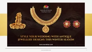 Style Your Wedding With Antique Jewellery Designs This Winter Season
