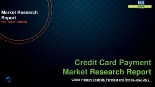 Credit Card Payment Market 2021 Players Targeting Application to Boost Growth by