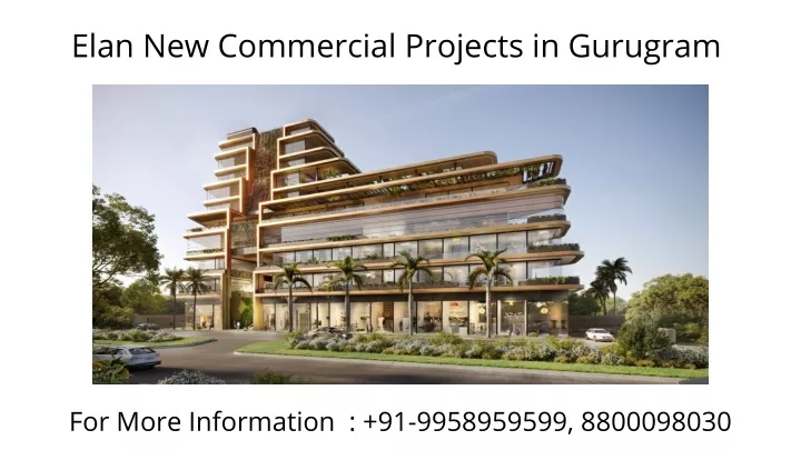 elan new commercial projects in gurugram