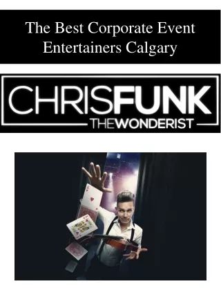 the best corporate event entertainers calgary