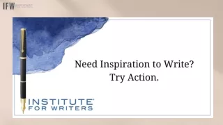 Need Inspiration to Write