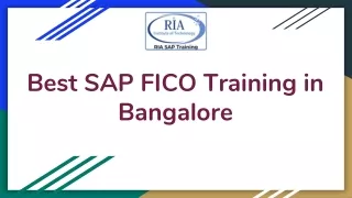best sap fico training in bangalore